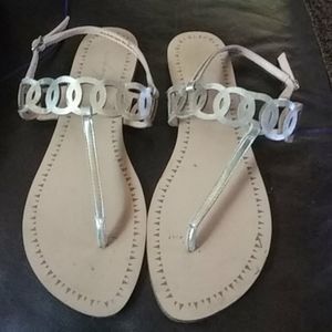 Gold sandals Size 10